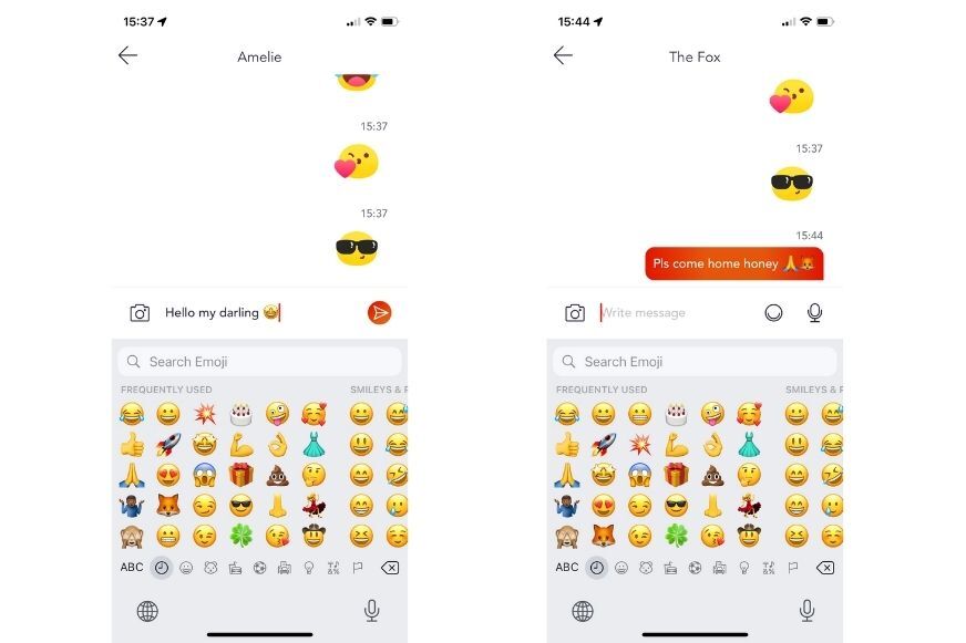 Man sieht die Chatfunktion in der XPLORA App. 